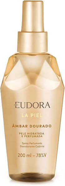 Eudora La Piel Âmbar Dourado Spray Perfumado Desodorante Colônia