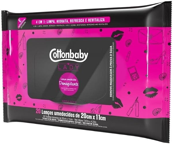 Lenço Demaquilante Lady Cotton Baby